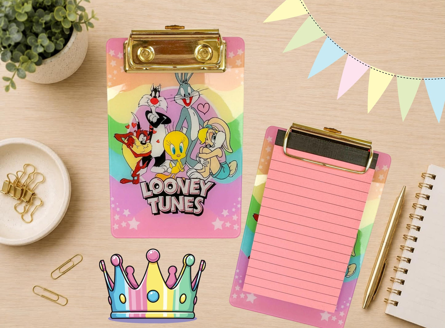 Looney Tunes Clipboard with Notepad