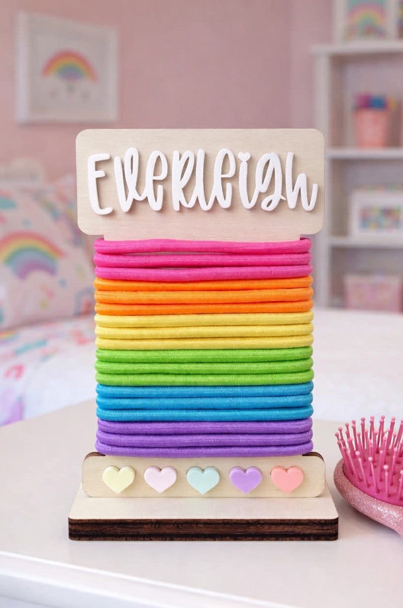 Personalized Hair Tie Holder Stand