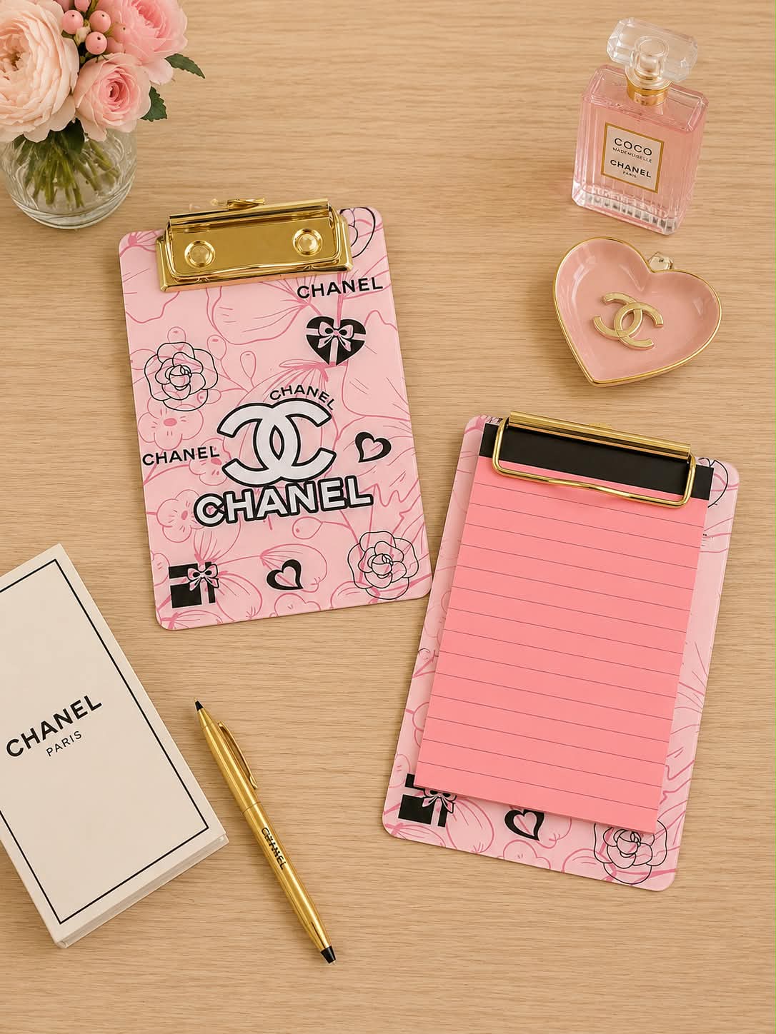 Designer Acrylic Clipboard with Notepad