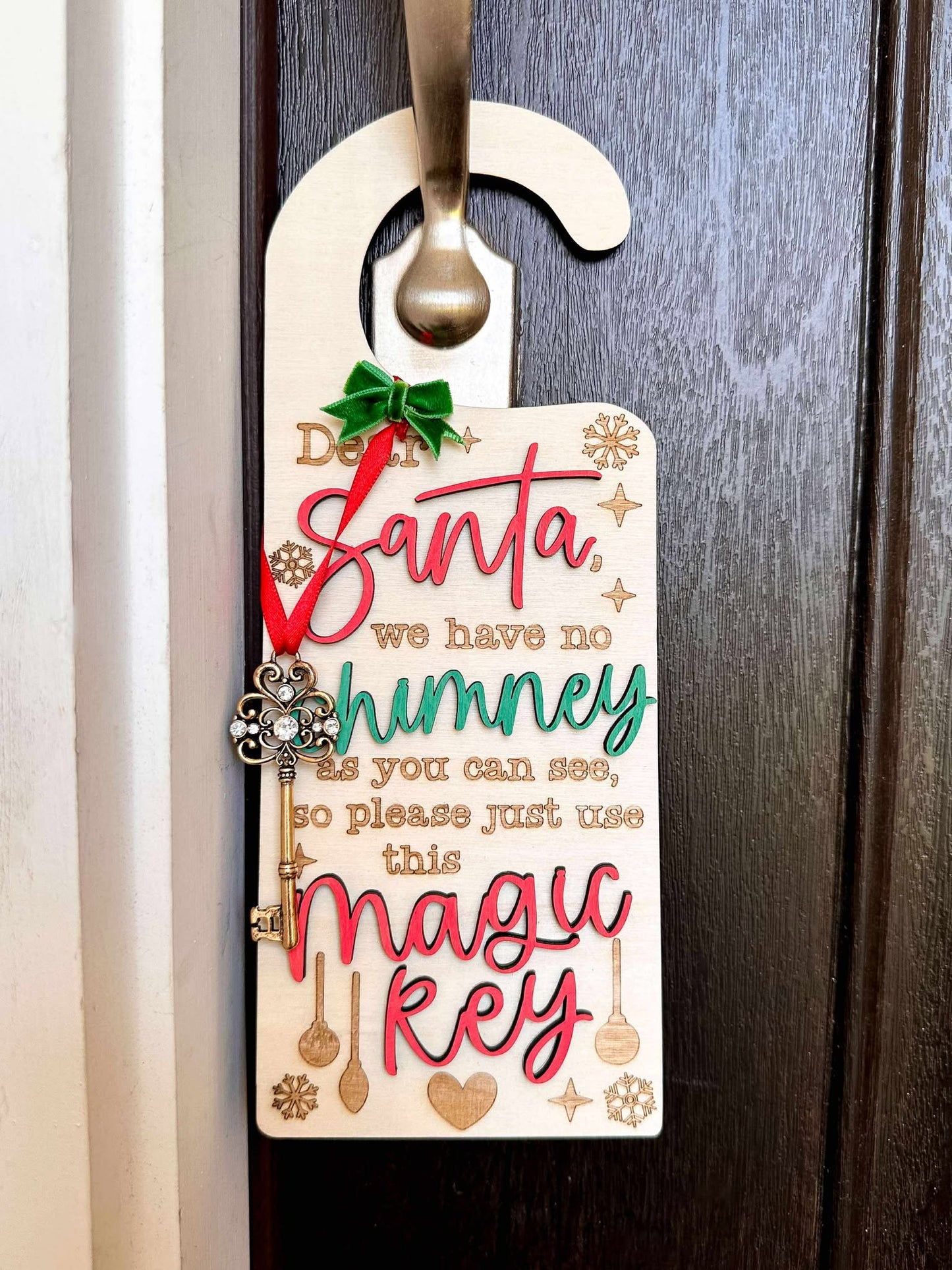 Santa Doorknob Sign