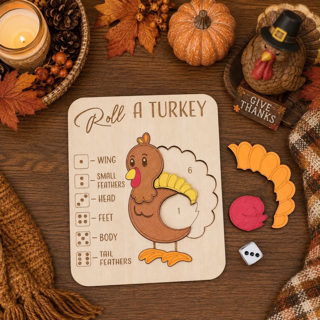 Roll-A-Turkey Game
