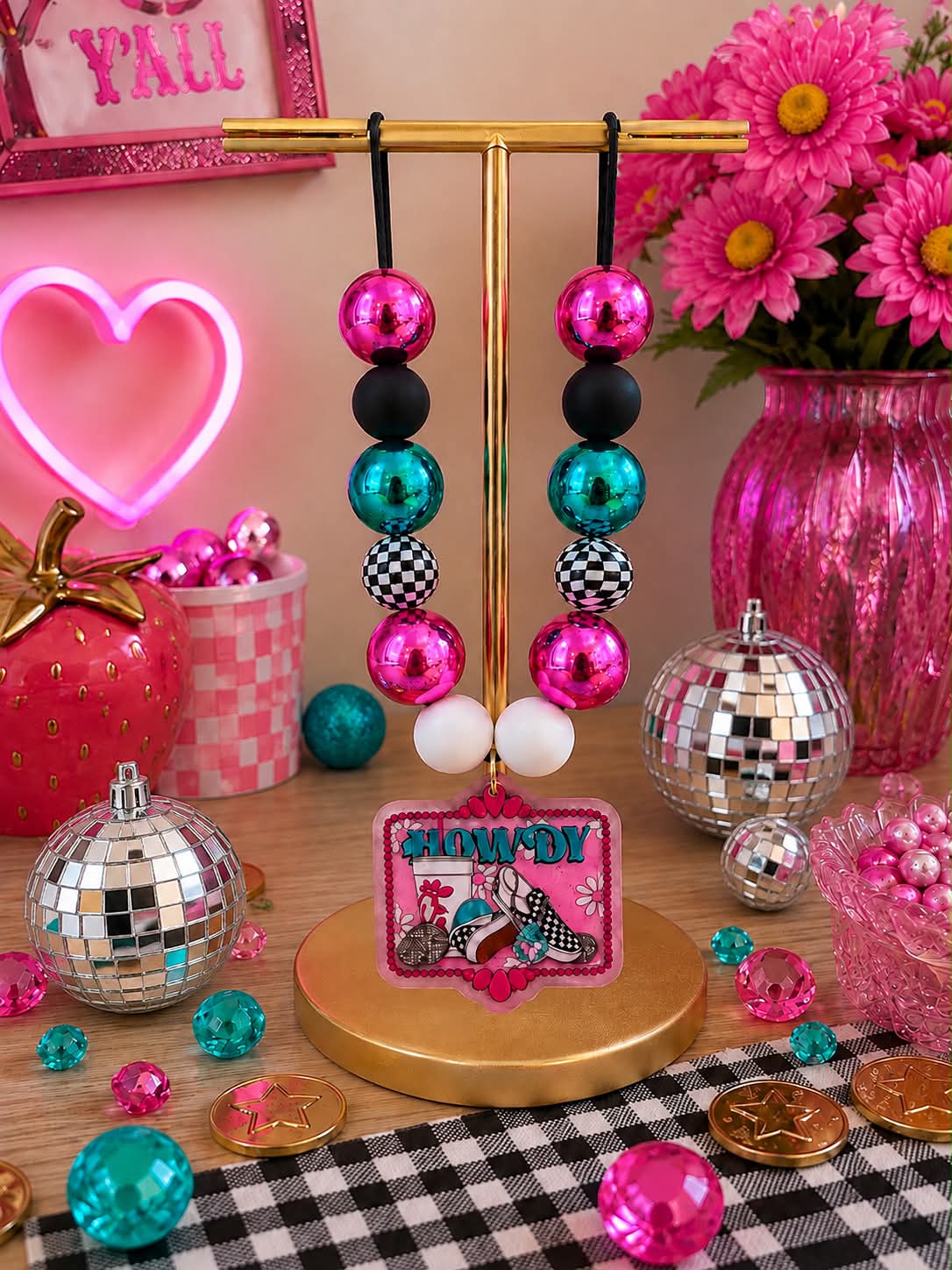 Howdy Bubblegum Necklace