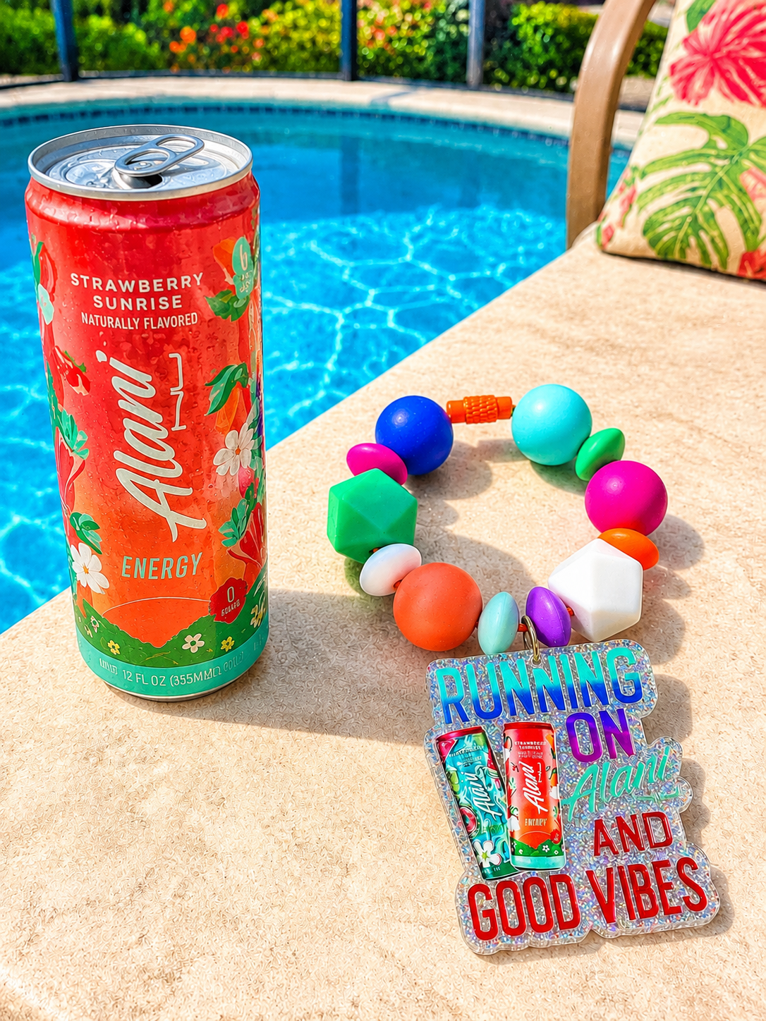 Running On Alani And Good Vibes Tumbler Handle Charm