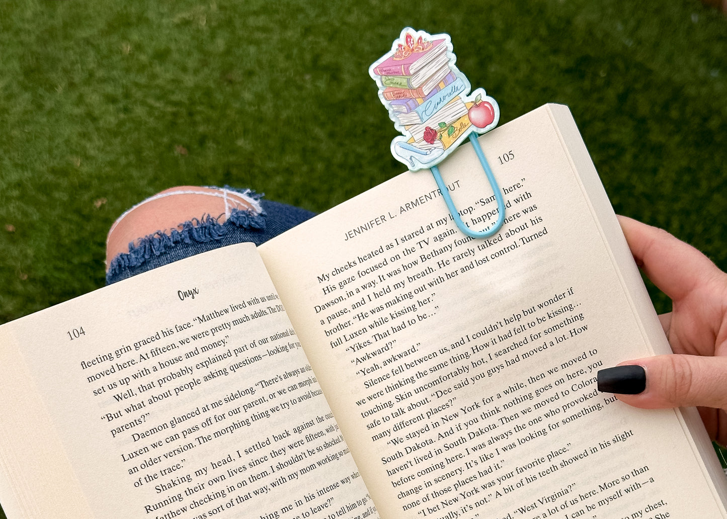 Princess Novels Stack Jumbo Paperclip/Bookmark