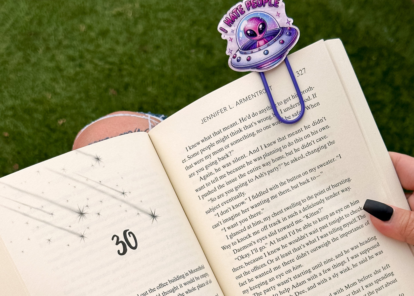 I Hate People Jumbo Paperclip/Bookmark