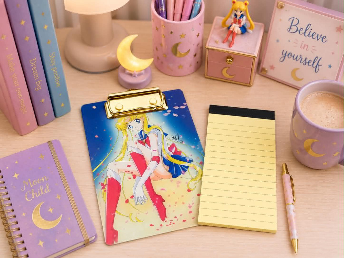 Sailor Moon Acrylic Mini Clipboard with Notepad