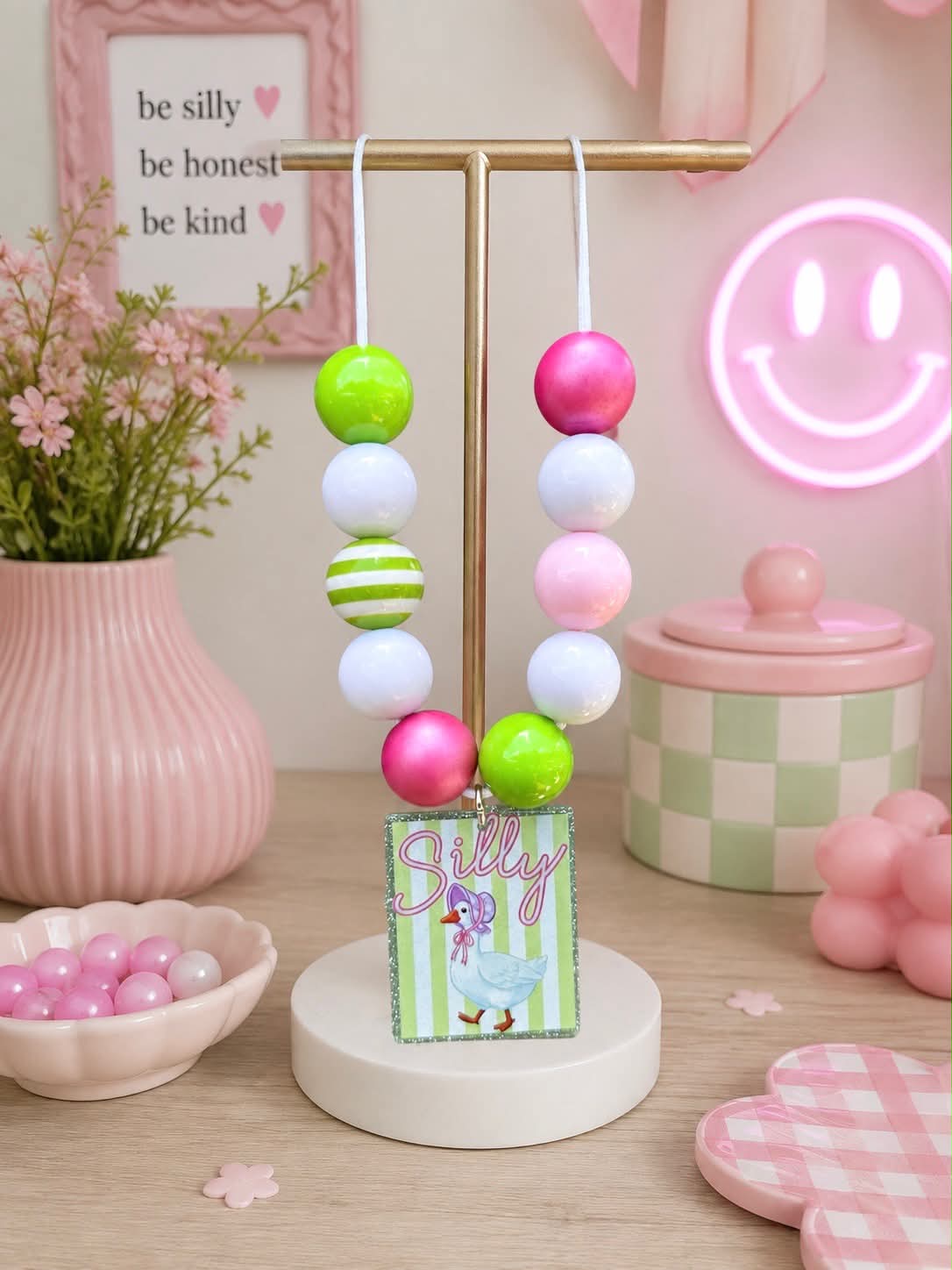 Silly Goose Bubblegum Necklace