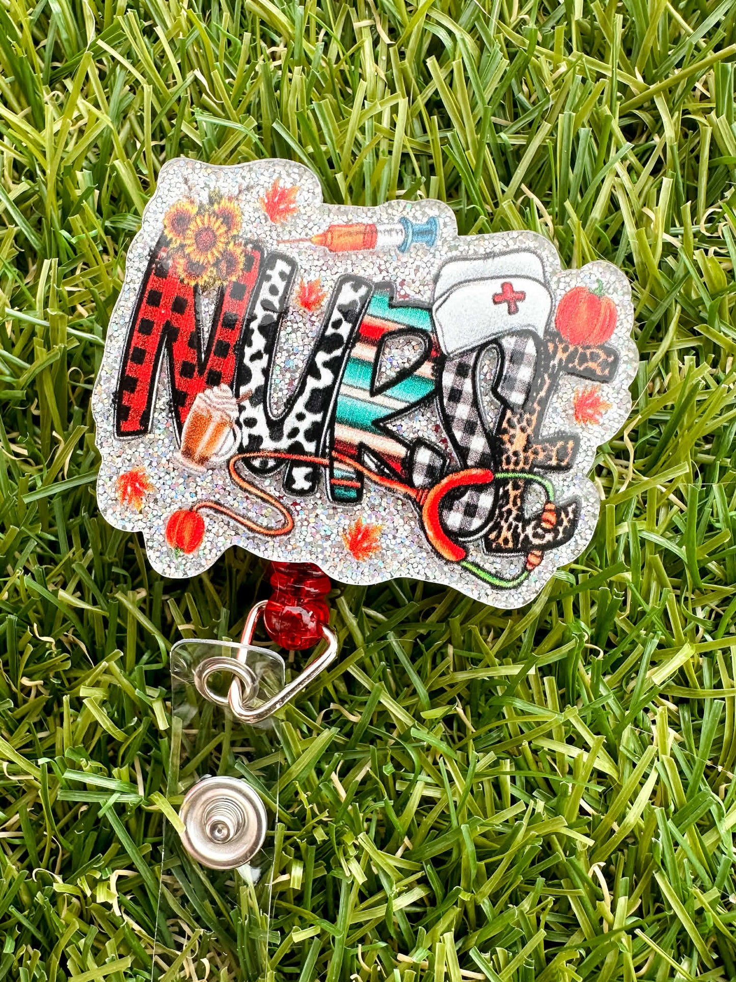 Nurse (fall vibes) Badge Reel