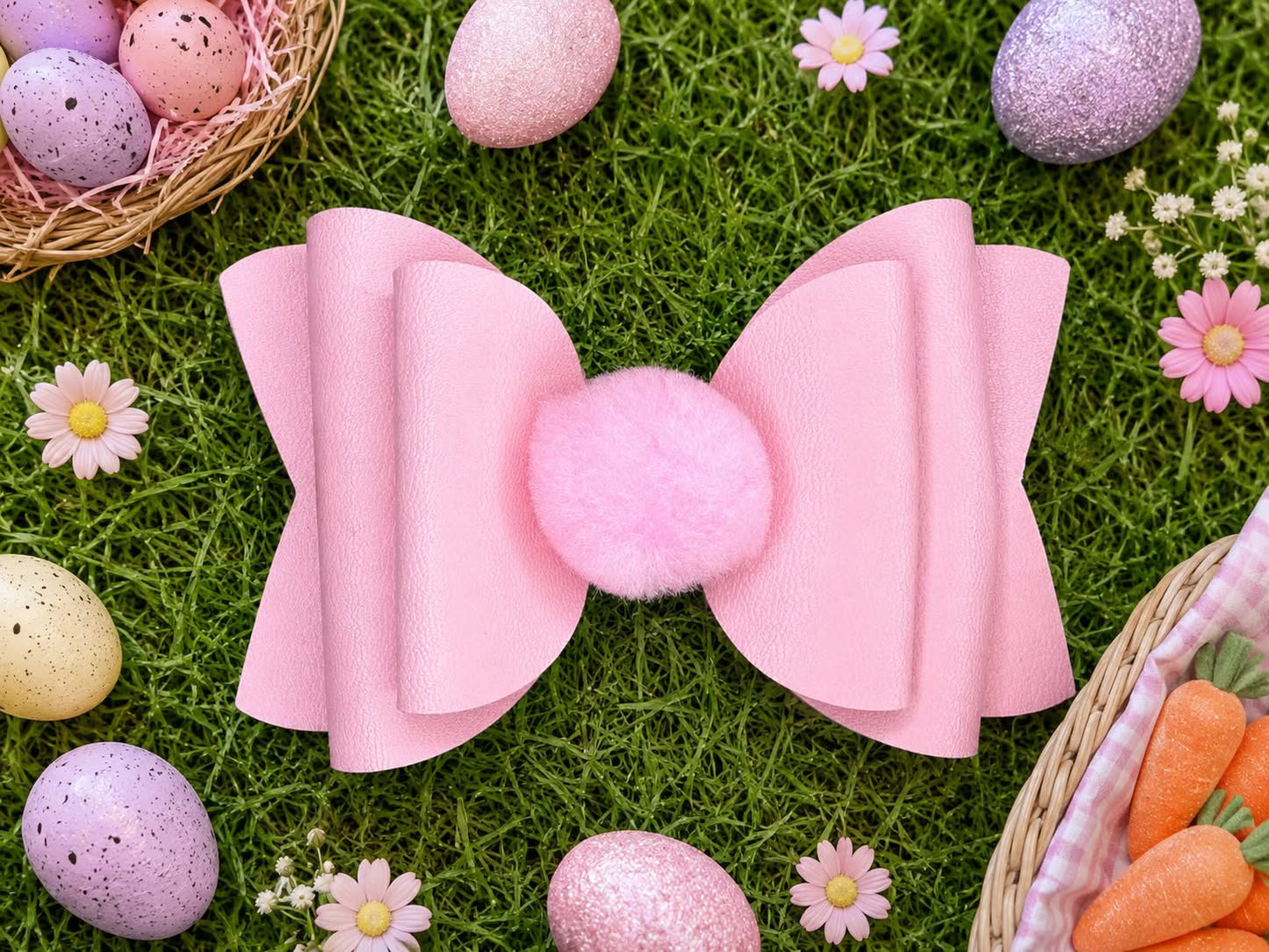 Light Pink Puff Hairbow