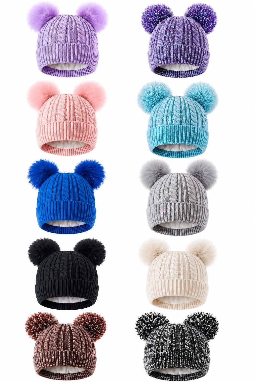 Name Engraved Leather Patch Beanie-Girls 3-8 Years Old