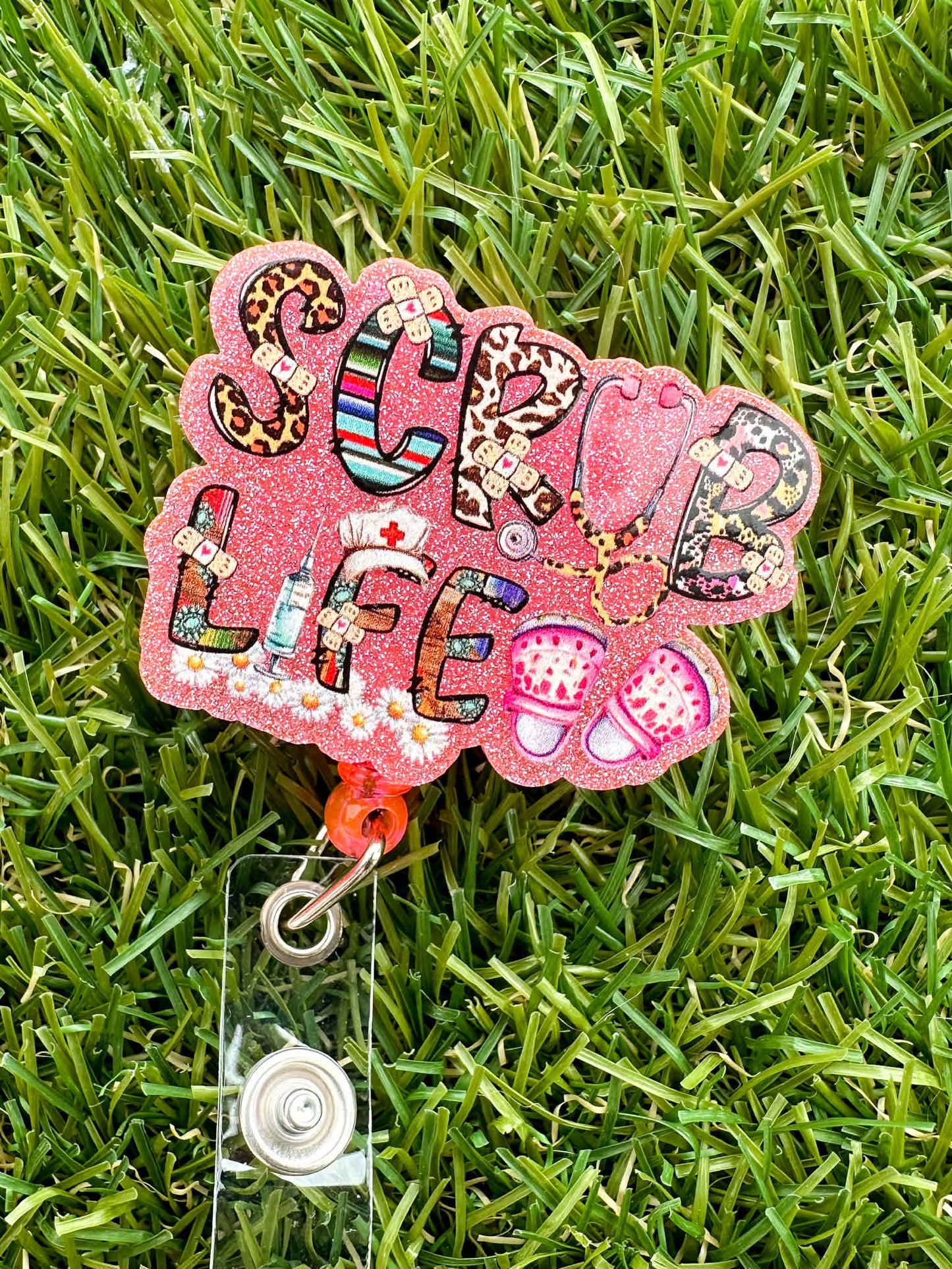 Scrub Life (multi pattern) Badge Reel