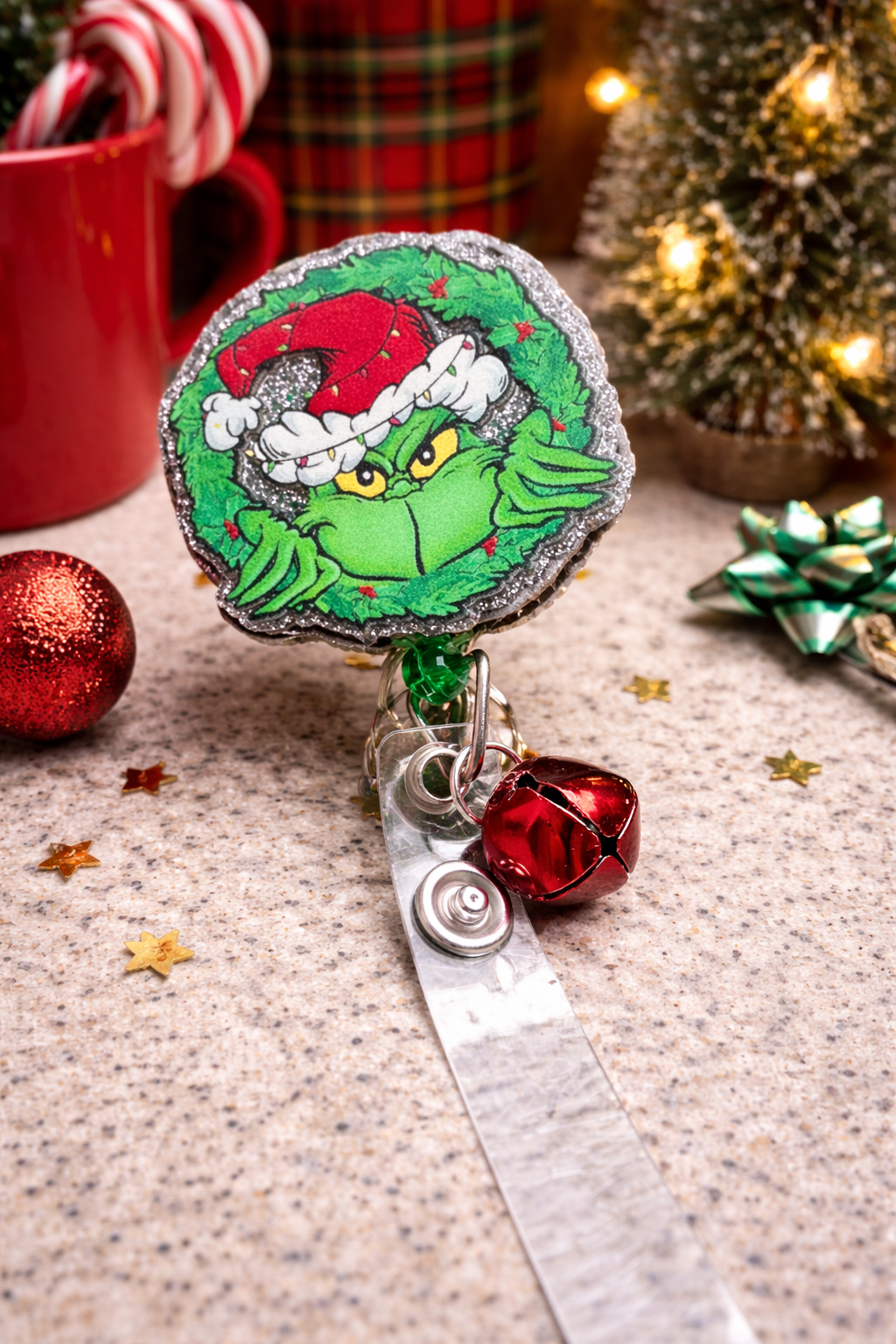 Christmas Grouch Badge Reel
