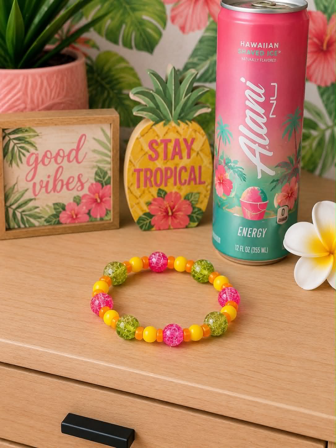 Tropical Alani Energy Drink Bracelet-Big Kid