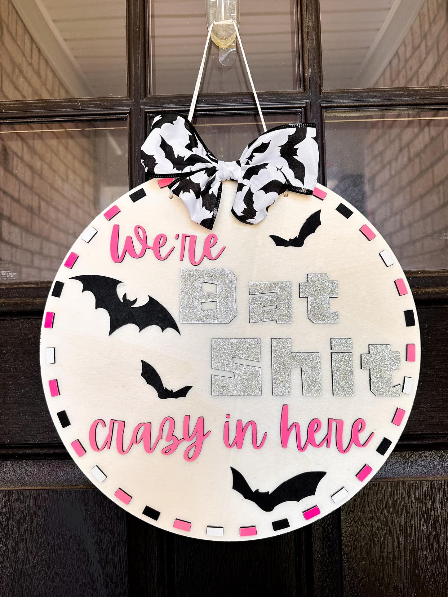 Custom Round Front Door Sign