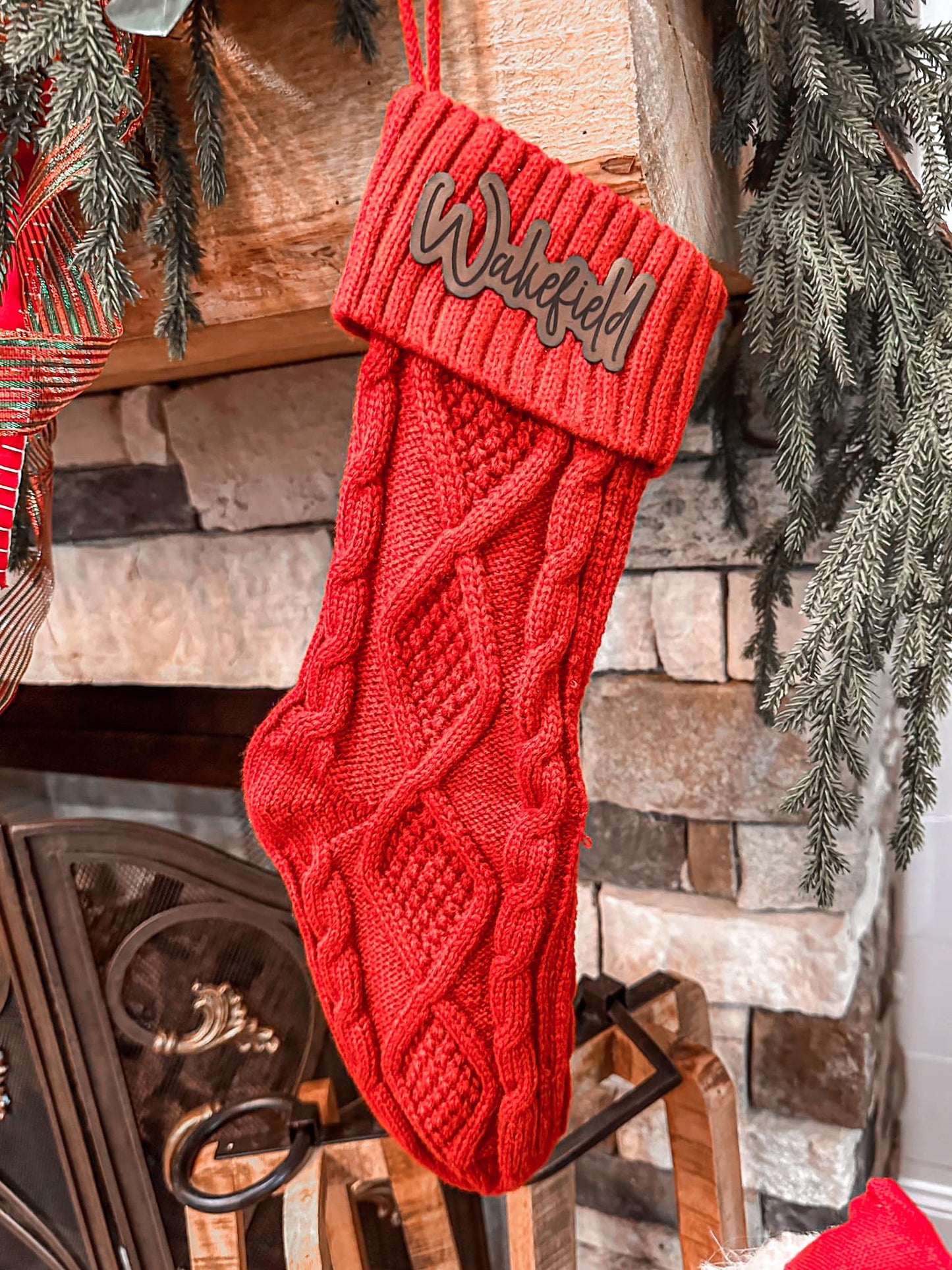 Leather Engraved Stockings