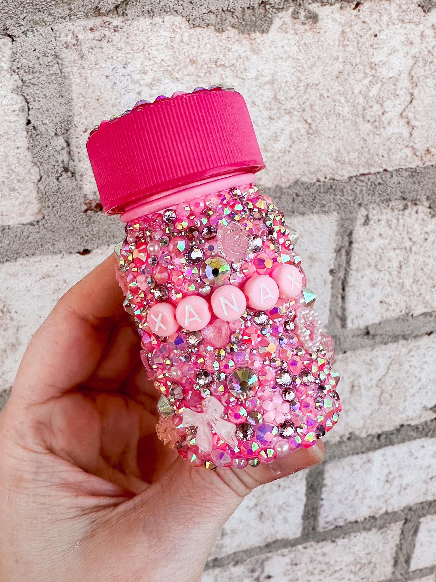 Custom Bling Medicine Bottle