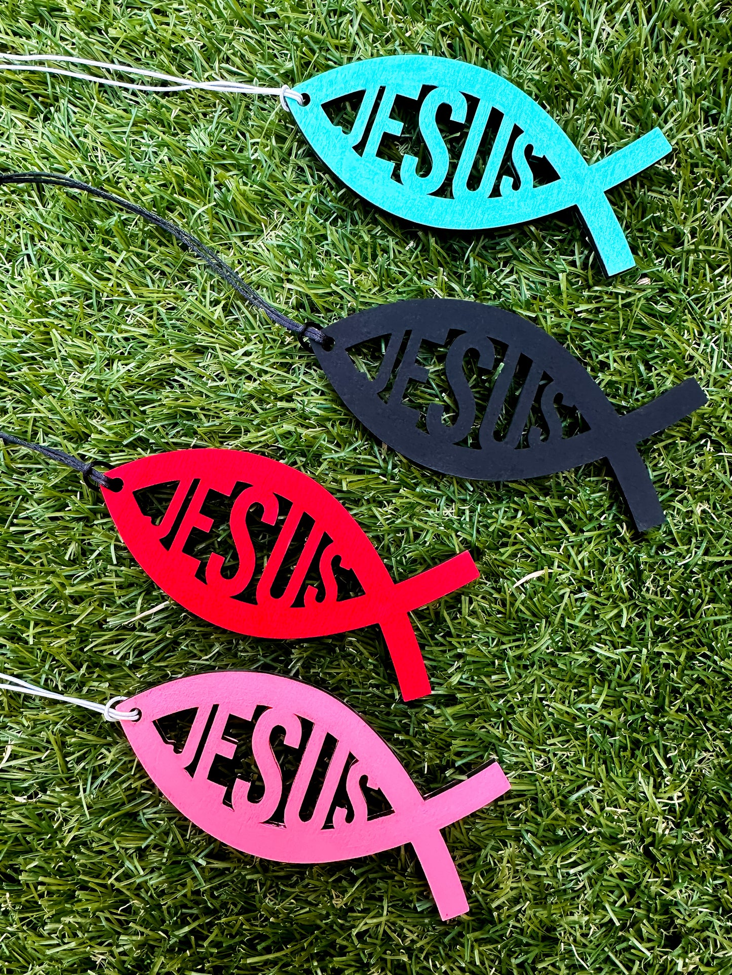 Jesus Fish Car Charm