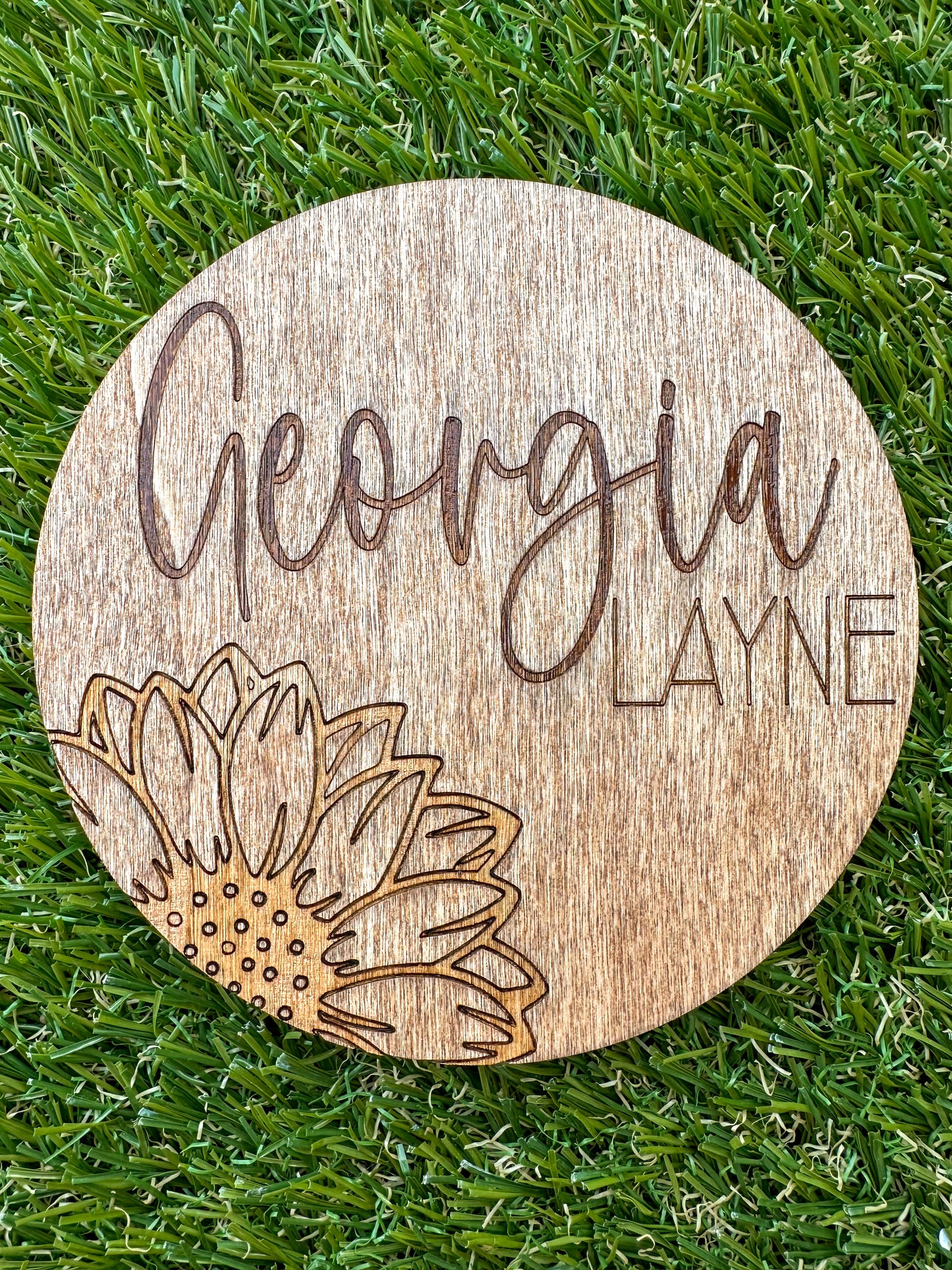 Flat Lay Name Announcement