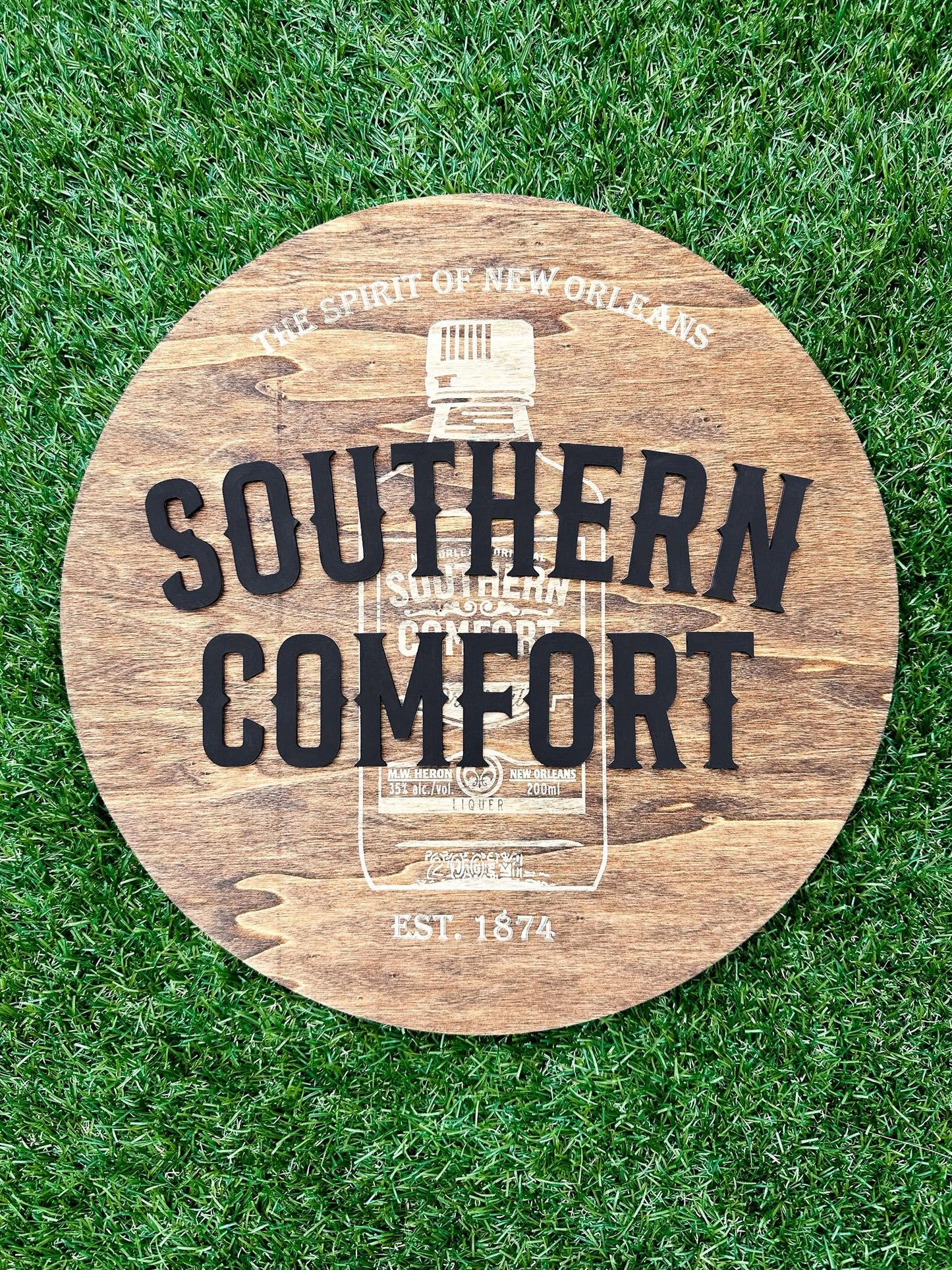 Custom Round Front Door Sign
