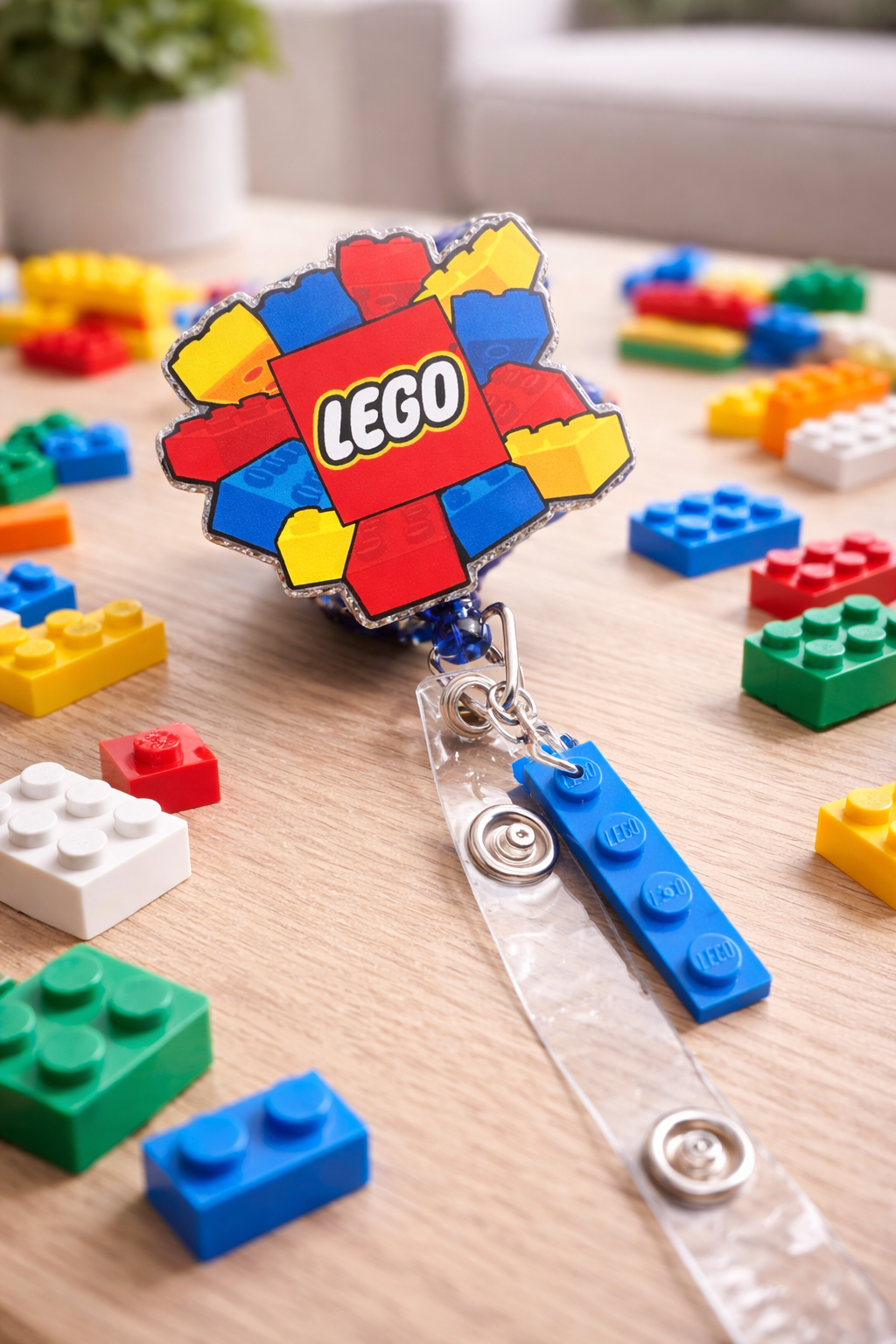 Brick Building Badge Reel