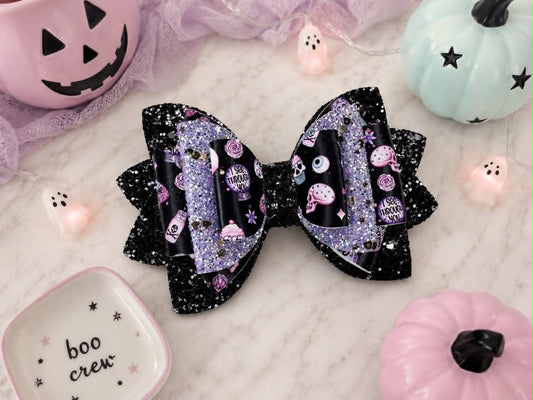 Dark Colored Halloween Trinkets Hairbow
