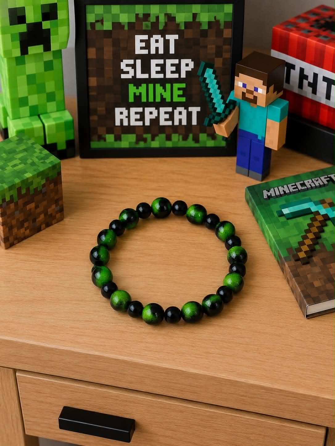 Orion's Collection-Minecraft Creeper Bracelet-Adult