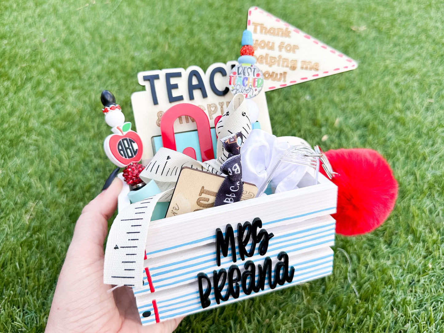 Customized Female Teacher Crates