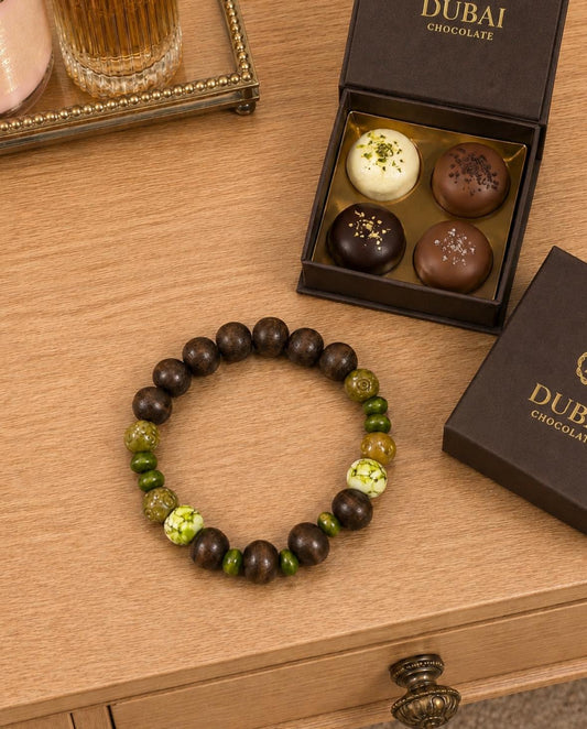 Aurora's Collection-Dubai Chocolate Inspired Bracelet