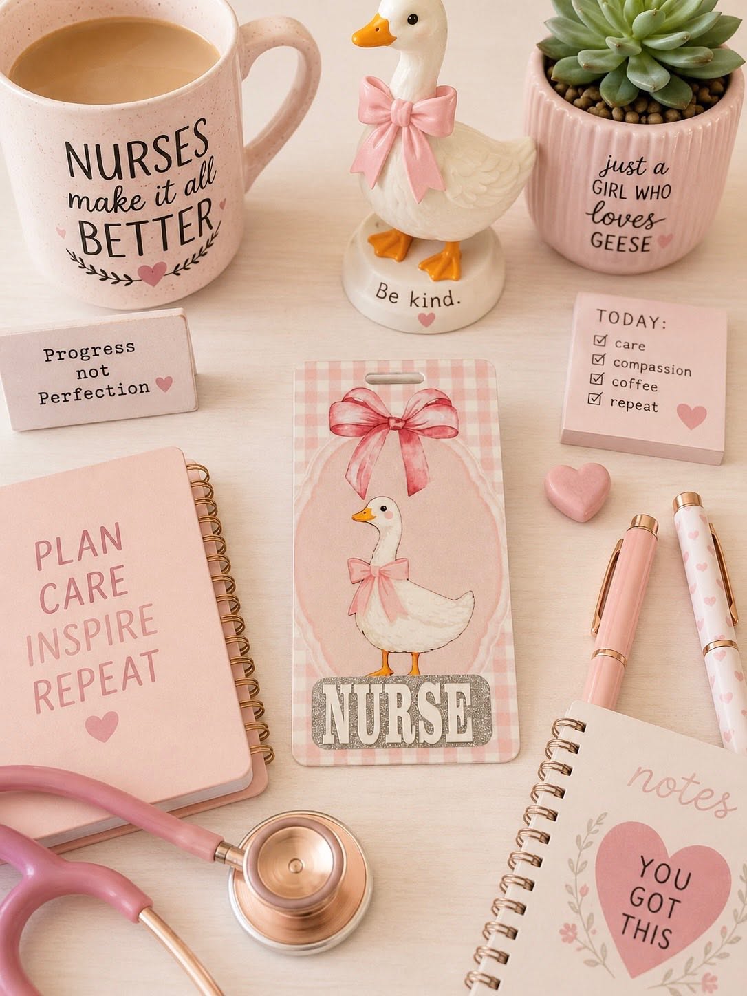 Vintage Goose Badge Buddy-Nurse
