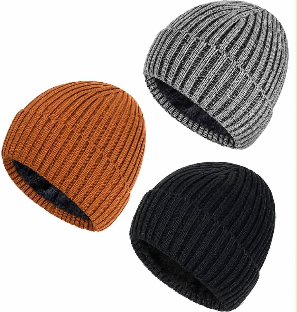 Name Engraved Leather Patch Beanie-Men