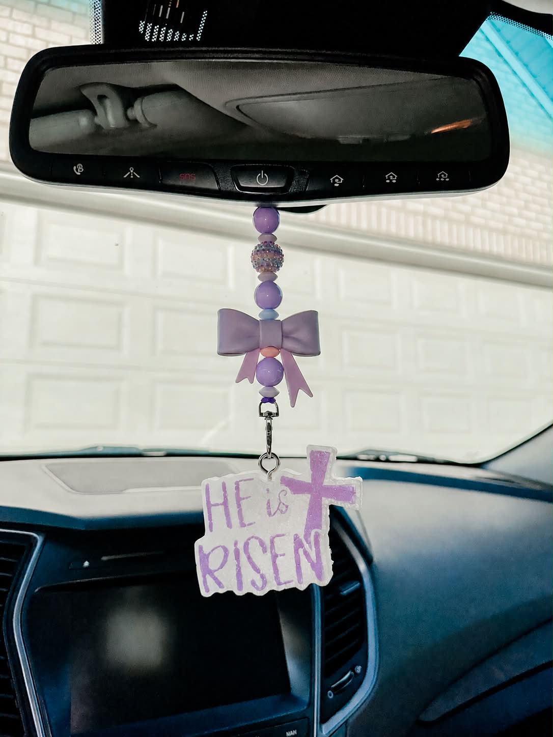Purple Bow Freshie Hanger