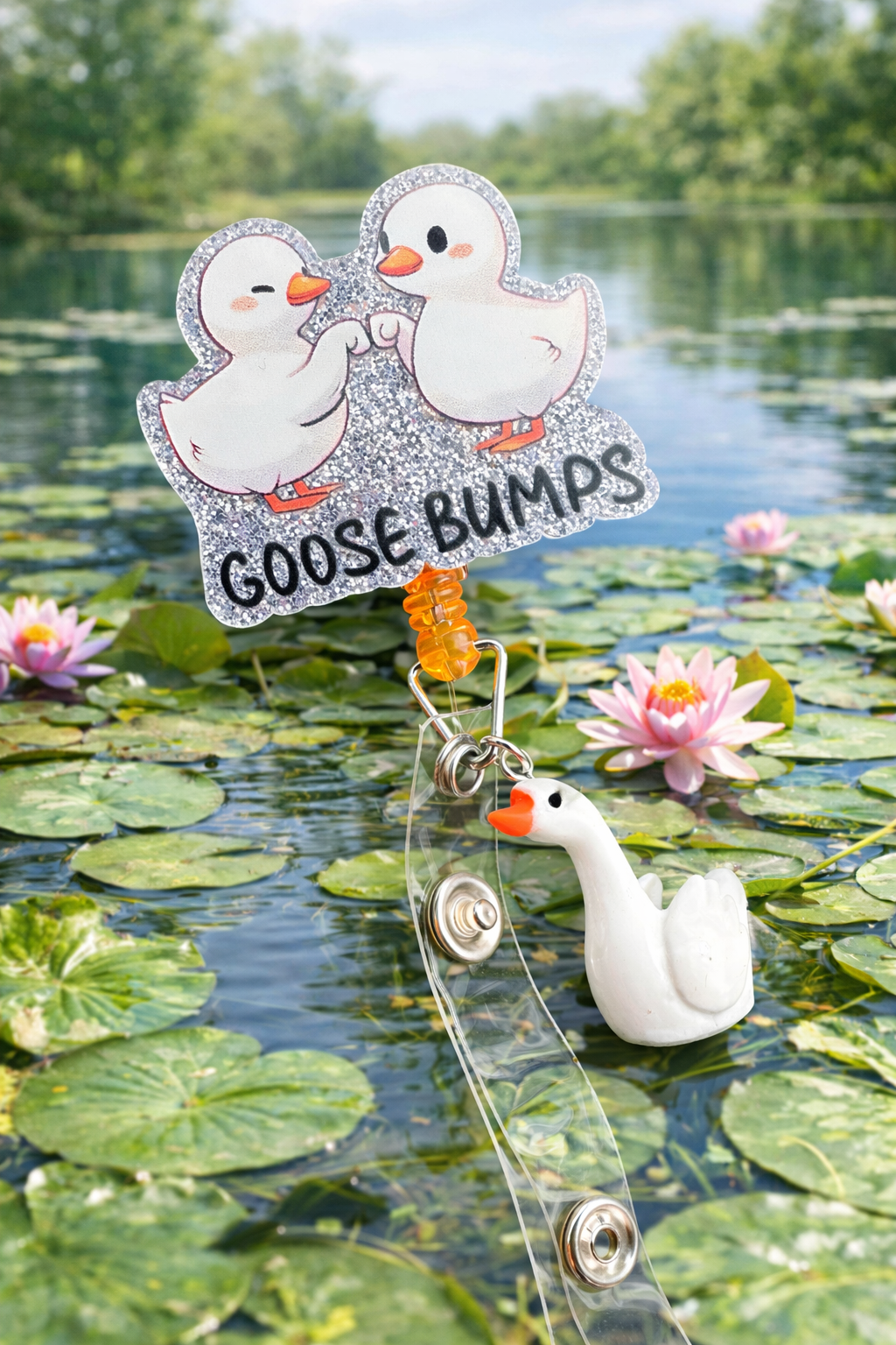 Goose Bumps Badge Reel