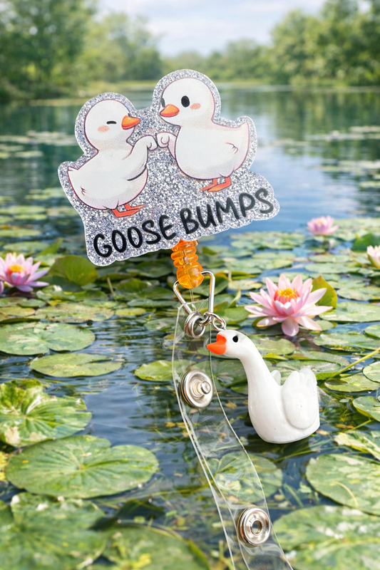 Goose Bumps Badge Reel