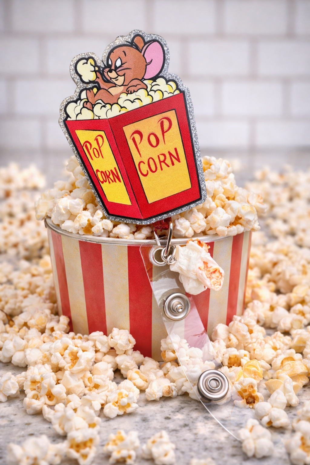 Popcorn Badge Reel
