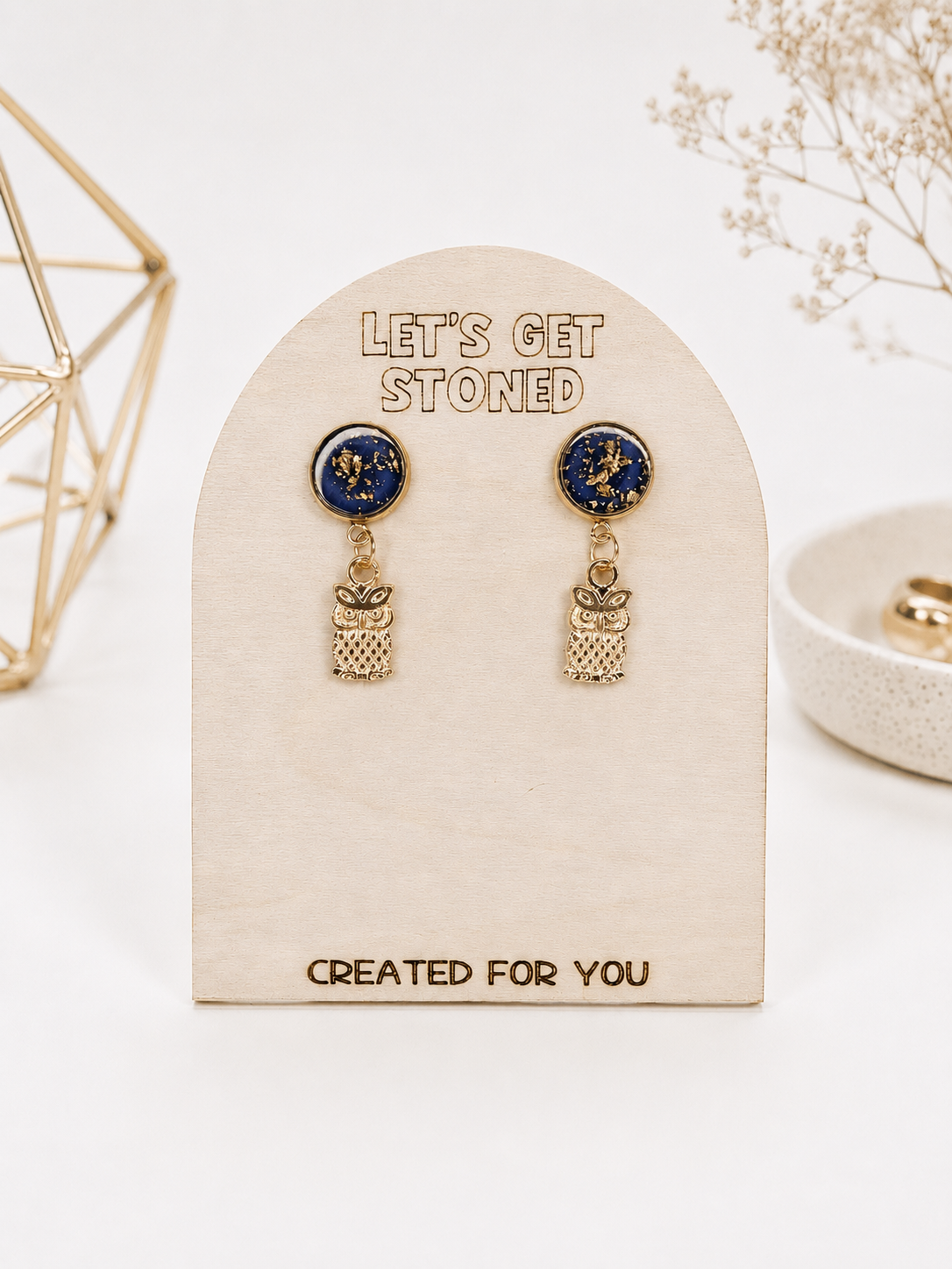 Night Owl Druzy Dangles