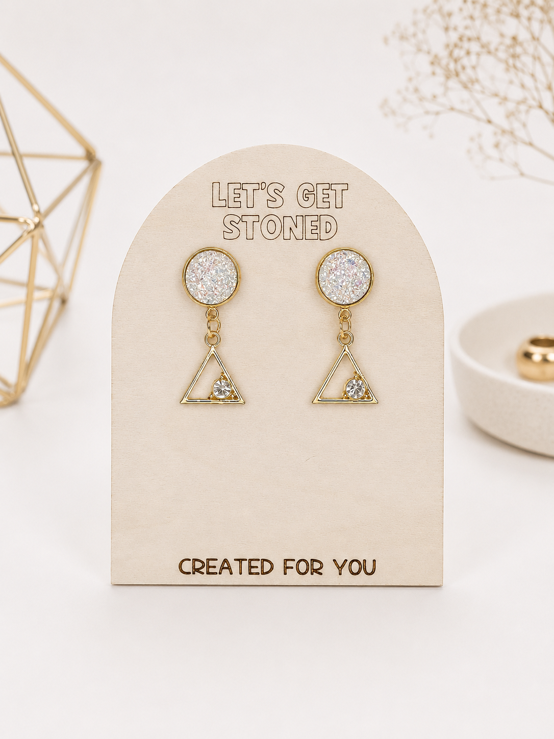 Illuminati Diamond Druzy Dangles