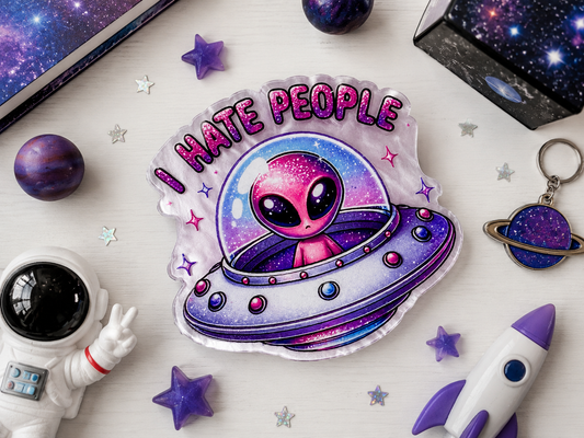 I Hate People Pop Socket