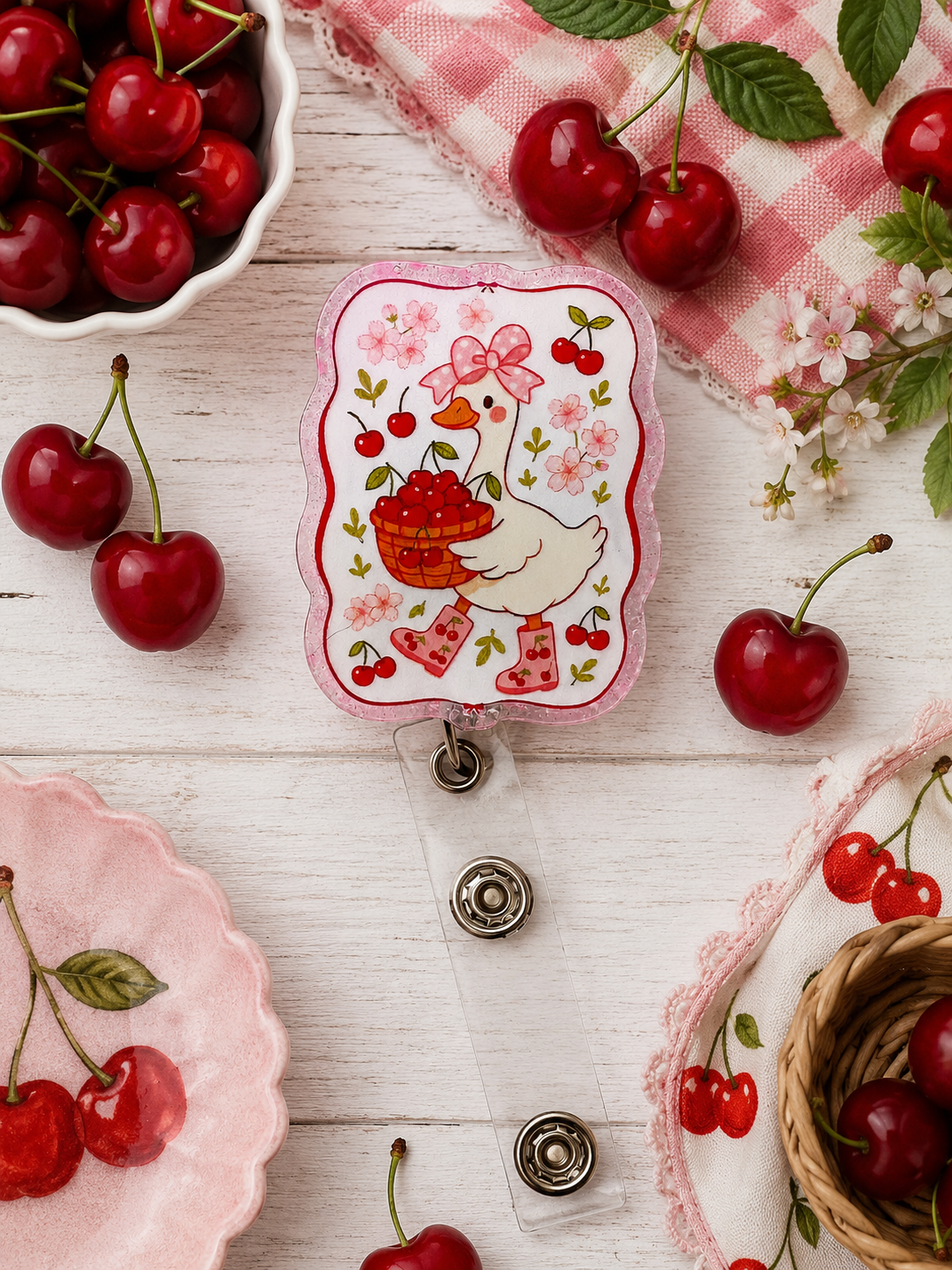 Cherry Goose Badge Reel