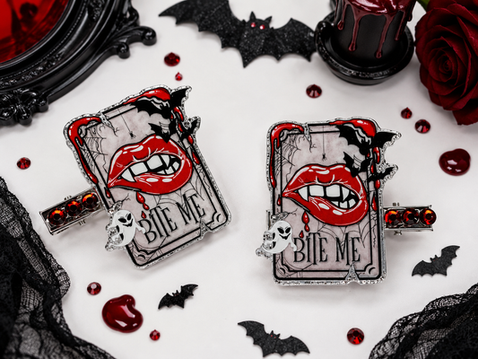 Bite Me Hairclips