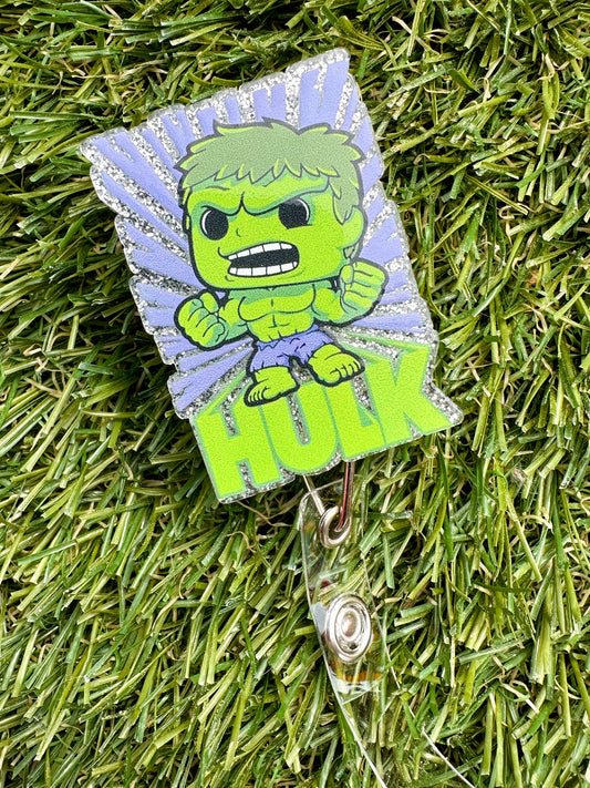 Superhero Green Guy Badge Reel