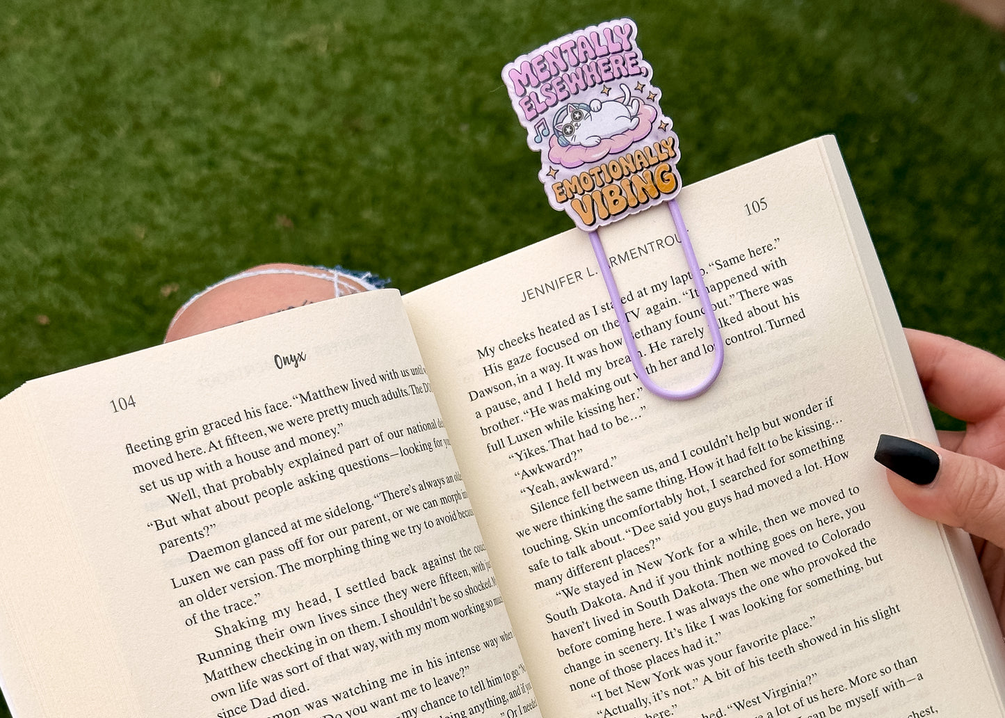 Mentally Elsewhere Mentally Vibing Jumbo Paperclip/Bookmark