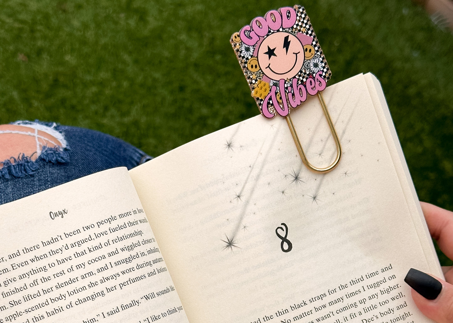 Good Vibes Jumbo Paperclip/Bookmark