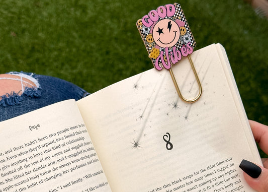 Good Vibes Jumbo Paperclip/Bookmark