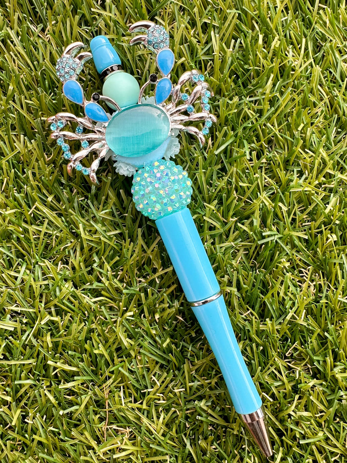 Rhinestone Blue Crab Pen