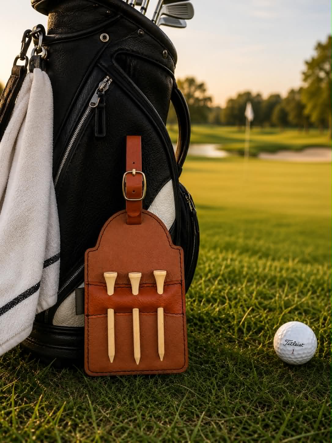 Leatherette Golf Bag Tag