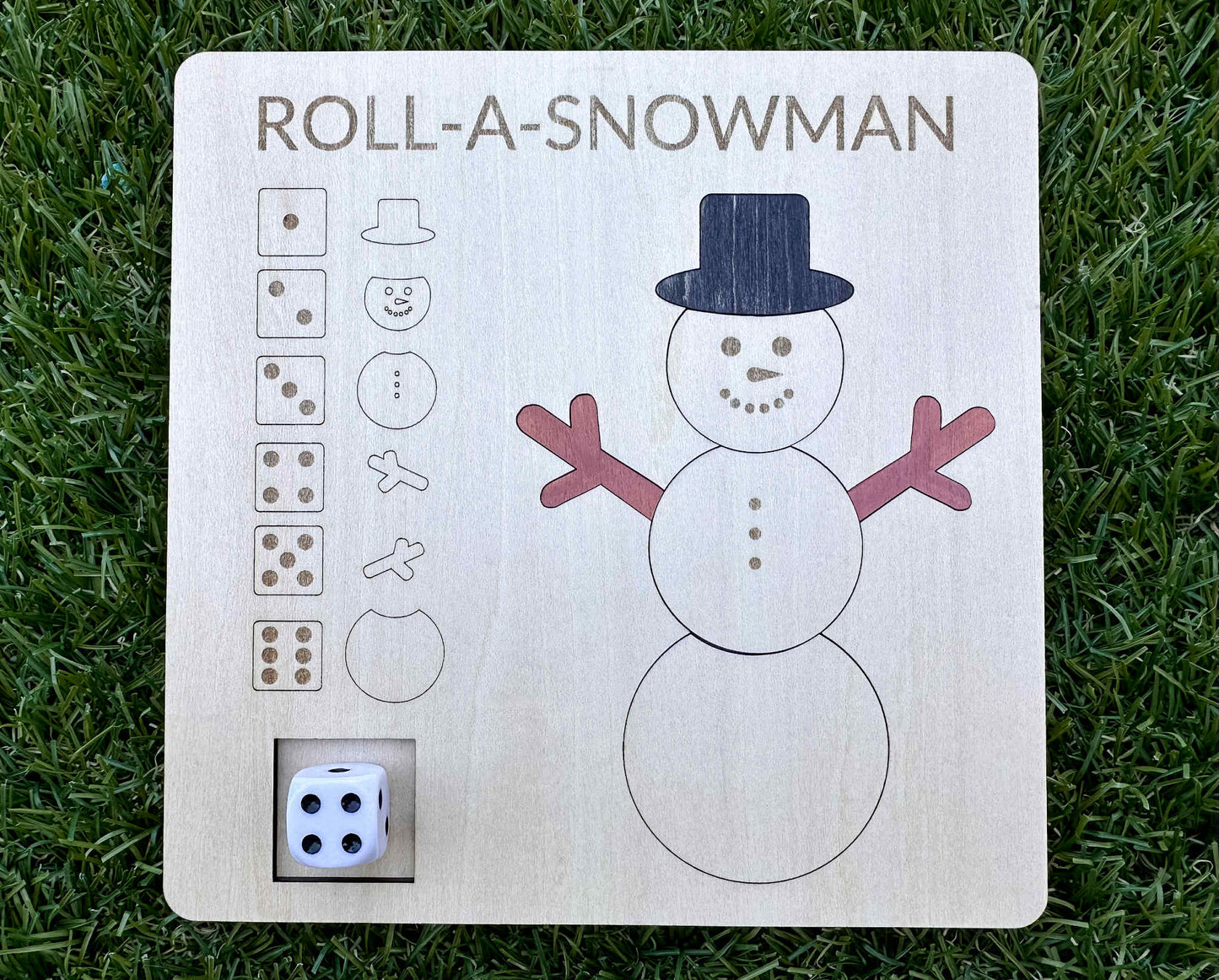 Roll-A-Snowman Game