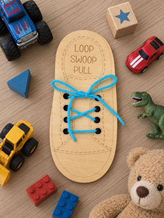 Shoe Tying Practice Board