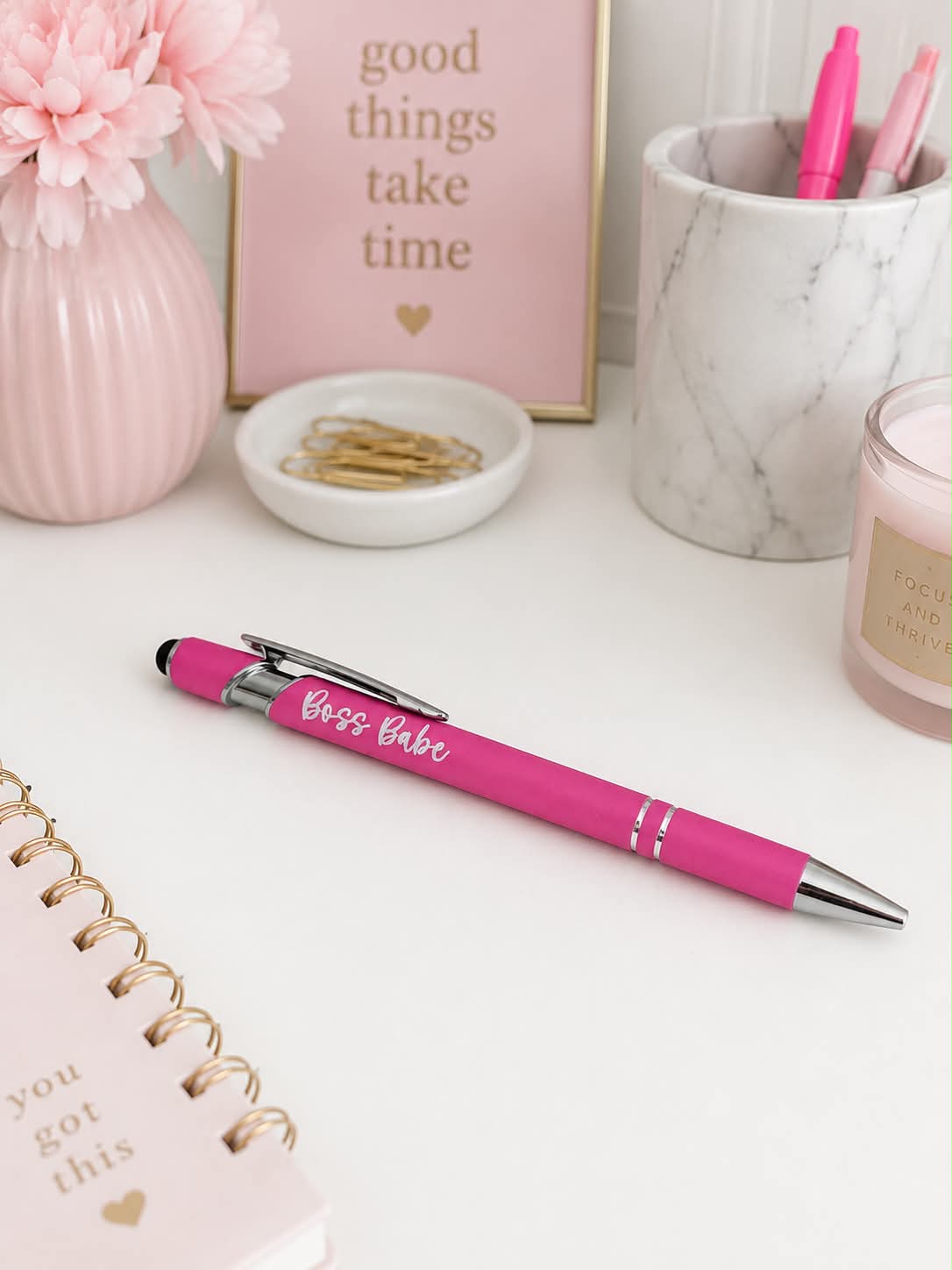 Custom Engraved Color Coated Stylus Pens