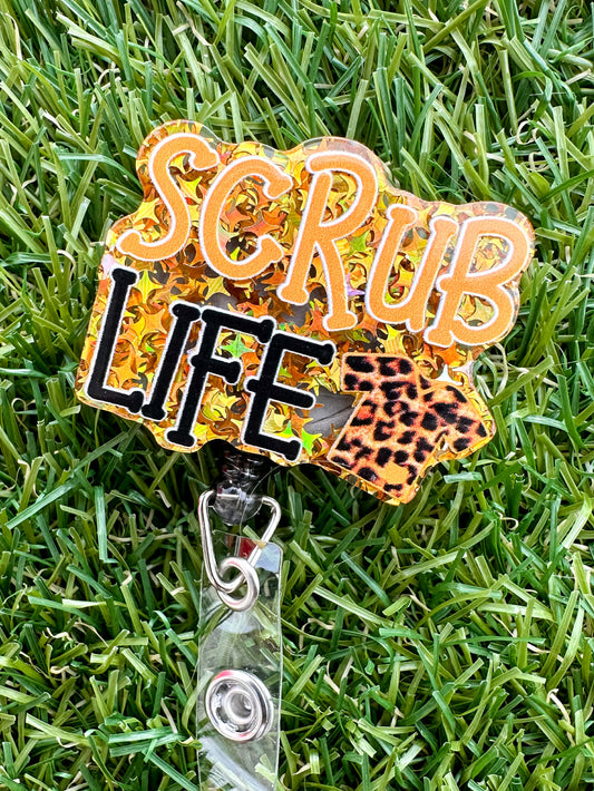 Scrub Life (orange) Badge Reel