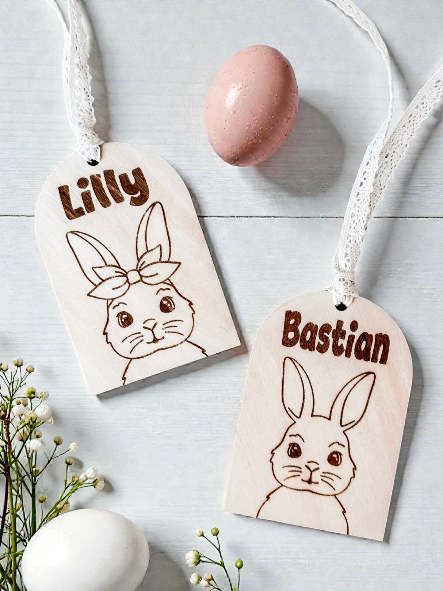 Engraved Easter Basket Tags